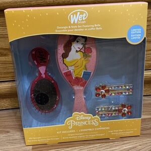 Disney Princess Wet Brush Set with Hair Clips